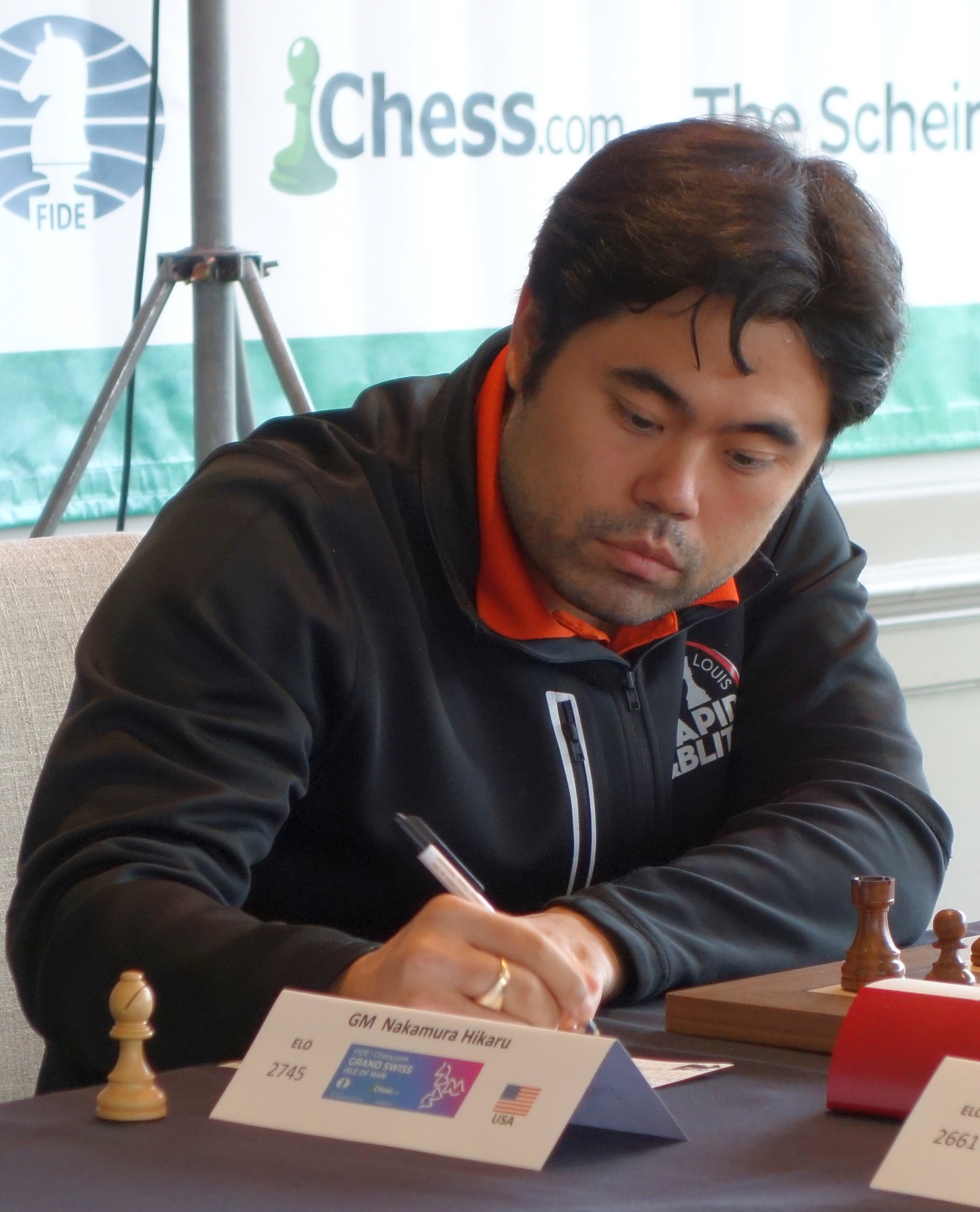 Hikaru Nakamura at a chess event