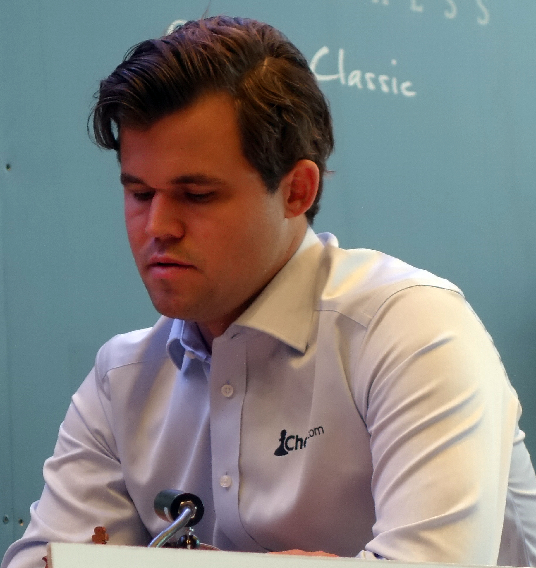 Magnus Carlsen at the 2024 GRENKE Chess Classic